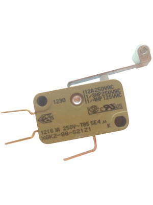 Saia - XGK2-88-S21 - Micro switch 10 A Roller lever N/A 1 change-over (CO), XGK2-88-S21, Saia