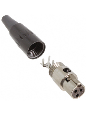 Switchcraft - TA3FX - Mini XLR, Cable socket 3 N/A Tini-Q-G? / TA black and silver, TA3FX, Switchcraft