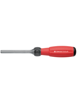 PB Swiss Tools - PB8510R-100 - Bit Holder with Ratchet Wrench, long DIN 3126 IS0 1173 Form D 6.3-1/4", PB8510R-100, PB Swiss Tools