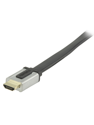 Profigold - PROV1601 - HDMI cable with Ethernet 1.00 m silver, PROV1601, Profigold