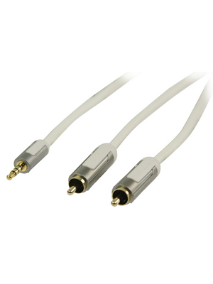 Profigold - PROM3402 - Audio cable 2.00 m white, PROM3402, Profigold