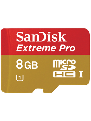 SanDisk - SDSDQXP-008G-X46 - Extreme Pro microSDHC 8 GB 10 / UHS-I, SDSDQXP-008G-X46, SanDisk