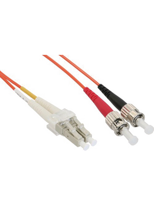 FibreFab - LCST50DOR1 - FO cable 50/125um OM2 LC/ST 1.00 m orange, LCST50DOR1, FibreFab