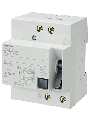 Siemens - 5SM3321-4 - Residual current device 16 A 30 mA 2, 5SM3321-4, Siemens
