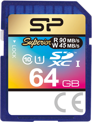Silicon Power - SP064GBSDXCU1V10 - SD card superior UHS-1 64 GB, SP064GBSDXCU1V10, Silicon Power