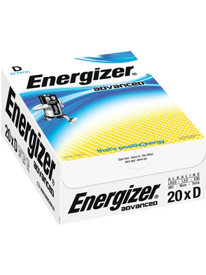 Energizer - E300488200 - Primary battery 1.5 V LR20/D Pack of 20 pieces, E300488200, Energizer