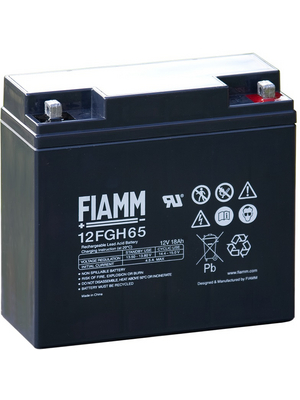 Fiamm - 12FGH65 - Lead-acid battery 12 V 18 Ah, 12FGH65, Fiamm