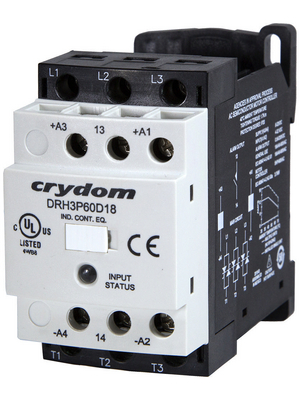 Crydom - DRH3P60D18 - Solid State Contactor 32 VDC Screw Terminal, DRH3P60D18, Crydom