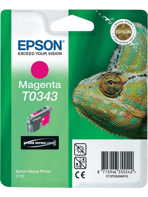 Epson - C13T03434010 - Ink T0343 magenta, C13T03434010, Epson