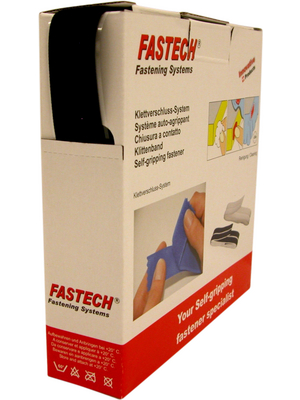 Fastech - B25-SKL01999910 - Self-adhesive hook fasteners black 10.0 m x25 mm, B25-SKL01999910, Fastech