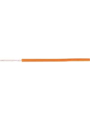 Habia - M-E 2219 ORANGE. - Stranded wire, 0.38 mm2, orange Silver-plated copper, M-E 2219 ORANGE., Habia