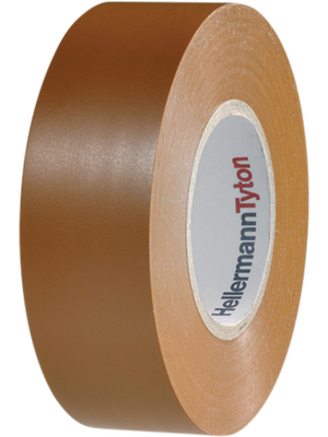 HellermannTyton - HTAPE-FLEX1000+19X20 PVC BN - PVC Insulation Tape brown 19 mmx20 m, HTAPE-FLEX1000+19X20 PVC BN, HellermannTyton