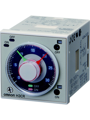 Omron Industrial Automation - H3CR-A AC24-48/DC12-48 - Multifunction Time lag relay 24...48 VAC, 12...48 VDC, H3CR-A AC24-48/DC12-48, Omron Industrial Automation