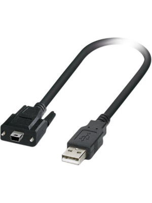 Phoenix Contact - MINI-SCREW-USB-DATACABLE - USB Mini-B Data Cable, MINI-SCREW-USB-DATACABLE, Phoenix Contact