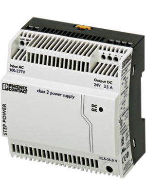 Phoenix Contact - STEP-PS/277AC/24DC/3.5 - Switched-mode power supply / 3.5 A, STEP-PS/277AC/24DC/3.5, Phoenix Contact