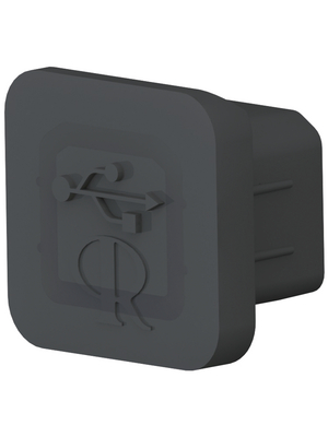 Richco - CP-USB-B - Protection plug for USB-B black, CP-USB-B, Richco