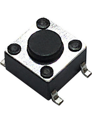 RND Components - RND 210-00208 - PCB Tactile Switch  PCB 12 VDC 50 mA SMT, RND 210-00208, RND Components