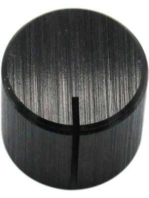 RND Components - RND 210-00334 - Aluminium Knob, black, 6.4 mm shaft, RND 210-00334, RND Components