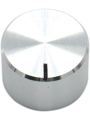 RND Components - RND 210-00344 - Aluminium Knob, silver, 4.0 mm shaft, RND 210-00344, RND Components