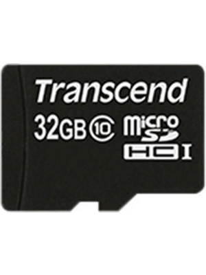 Transcend - TS32GUSDC10 - MicroSD Memory Card 32 GB, TS32GUSDC10, Transcend