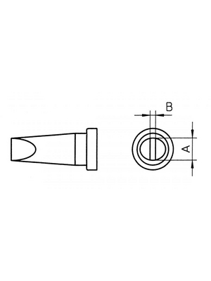 Weller - LT BHPB - Soldering tip Chisel shaped, LT BHPB, Weller