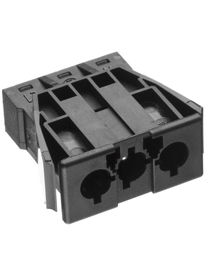 Adels Contact - AC 166 GEBU/ 3 BLACK - Panel mount socket Pitch9.75 mm Poles 3 AC 166 G, AC 166 GEBU/ 3 BLACK, Adels Contact