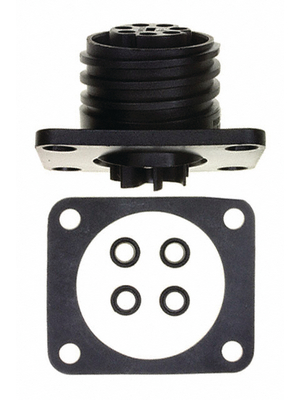 Bulgin - PX0941/07/S - Appliance socket with flange, 7-pole Poles 7, PX0941/07/S, Bulgin