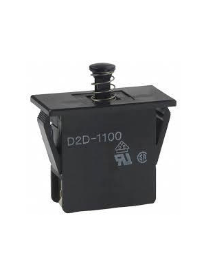 Omron Electronic Components - D2D-1100 BY OMZ - Door interlock switch 16 A Plunger N/A 1 make contact + 1 break contact, D2D-1100 BY OMZ, Omron Electronic Components