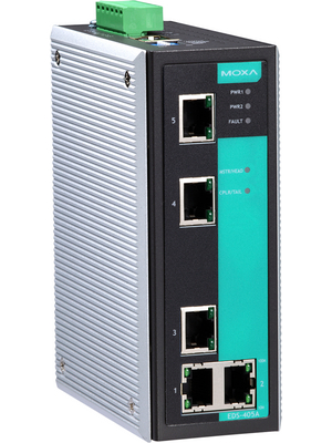 Moxa - EDS-405A-PN - Profinet switch 5x 10/100 DIN-Rail, EDS-405A-PN, Moxa