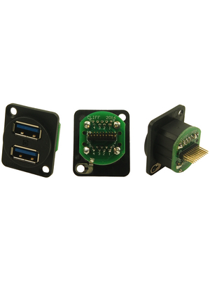 Cliff - CP30105 - Dual USB Socket in XLR Housing, CP30105, Cliff