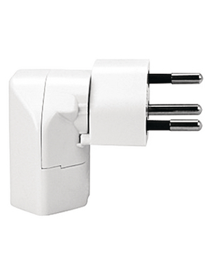 Steffen - 1409712 - Angled plug 3-pin CH white I, 1409712, Steffen