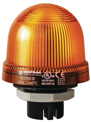 Werma - 815 300 00 - Continuous light, yellow, 12...240 VAC/DC, 815 300 00, Werma