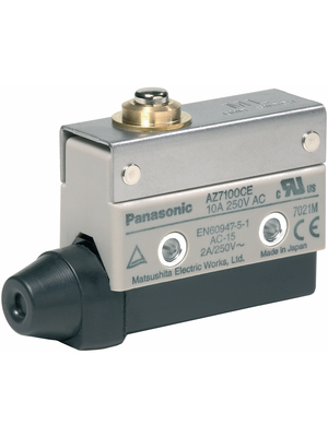 Panasonic - AZ7100CEJ - Limit switch AZ7 10 A Plunger N/A 1 change-over (CO), AZ7100CEJ, Panasonic