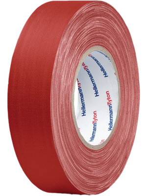 HellermannTyton - HTAPE TEX RD 50X50 - Fabric tape 50 mmx50 m red, HTAPE TEX RD 50X50, HellermannTyton
