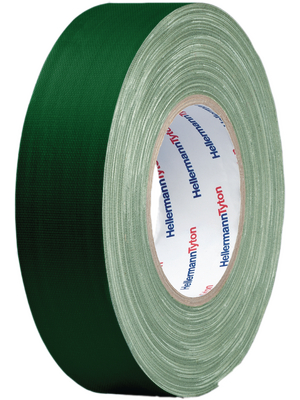 HellermannTyton - HTAPE TEX GN 25X50 - Fabric tape 25 mmx50 m green, HTAPE TEX GN 25X50, HellermannTyton