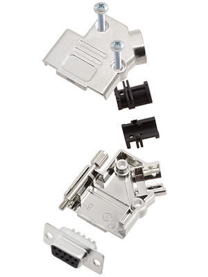 Encitech Connectors - D45PK-M-09-DMS-K - D-Sub socket kit 9P, D45PK-M-09-DMS-K, Encitech Connectors