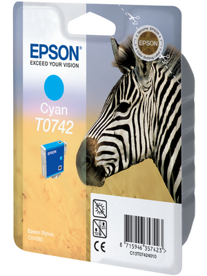 Epson - T074240 - Ink T0742 Cyan, T074240, Epson
