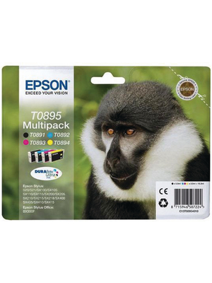 Epson - C13T08954010 - Ink multipack BKCMY T0895 multicoloured, C13T08954010, Epson