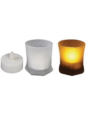Velleman - XMCL16 - LED candle in frosted plastic holder, XMCL16, Velleman