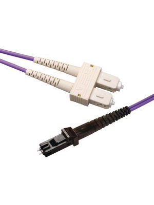 FibreFab - MTRJSCOM3PU5 - FO cable 50/125um OM3 MTRJ/SC 5.00 m violet, MTRJSCOM3PU5, FibreFab