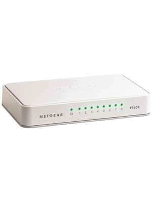 Netgear - FS208-100PES - Switch 8x 10/100 Desktop, FS208-100PES, Netgear