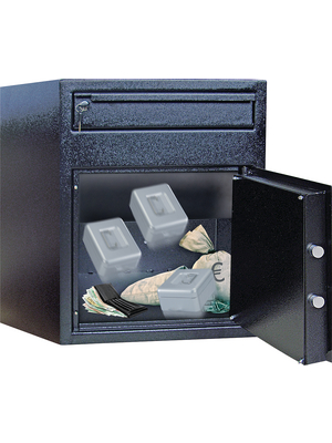 Comsafe - CASHMATIC2 - Drop box safe 410 x 410 x 380 mm 460 x 600 mm 48.0 kg, CASHMATIC2, Comsafe