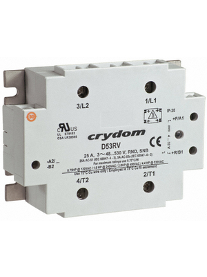 Crydom - D53RV50C - Solid state relay, three phase 4...32 VDC, D53RV50C, Crydom