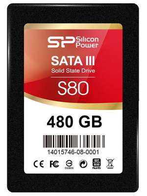 Silicon Power - SP480GBSS3S80S25 - SSD Slim S80, 2.5", 480 GB, SATA 6 Gb/s, SP480GBSS3S80S25, Silicon Power
