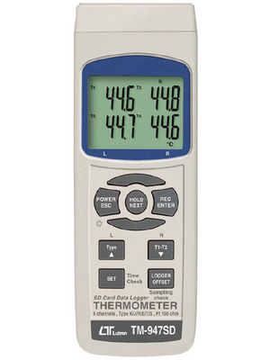 Lutron - TM-947SD - Thermometer 4x -200...+1300 C, TM-947SD, Lutron