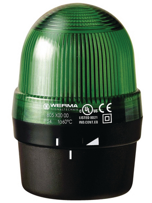 Werma - 805 205 00 - Continuous light, green, 12...240 VAC/DC, 805 205 00, Werma
