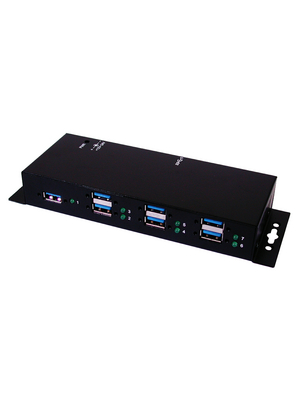 Exsys - EX-1189HMVS - Industrial Hub USB 3.0 7x black, EX-1189HMVS, Exsys