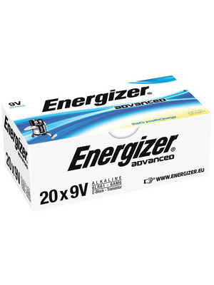 Energizer - E300488300 - Primary battery 9 V 6LR61/9V Pack of 20 pieces, E300488300, Energizer