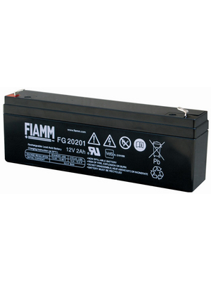 Fiamm - FG20201 - Lead-acid battery 12 V 2 Ah, FG20201, Fiamm