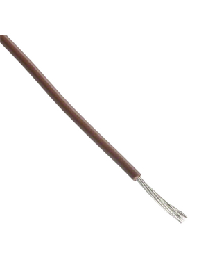 Alpha Wire - 2924 BR - Hook-Up Wire ThermoThin, 0.24 mm2, brown Nickel-plated copper ECA Fluoropolymer, 2924 BR, Alpha Wire